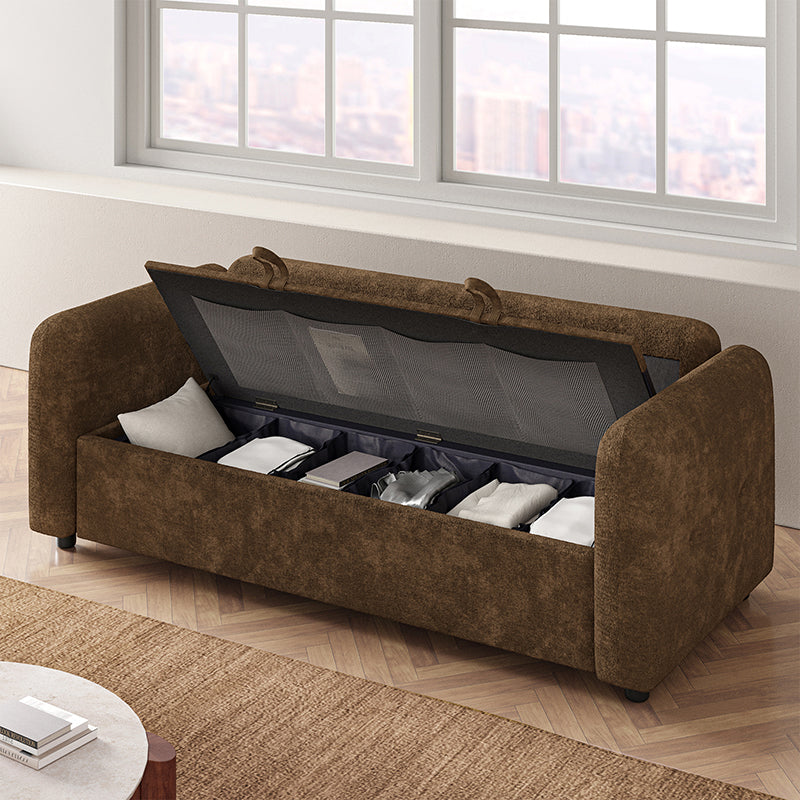 Madena Rounded Categorized Storage Loveseats Sofa