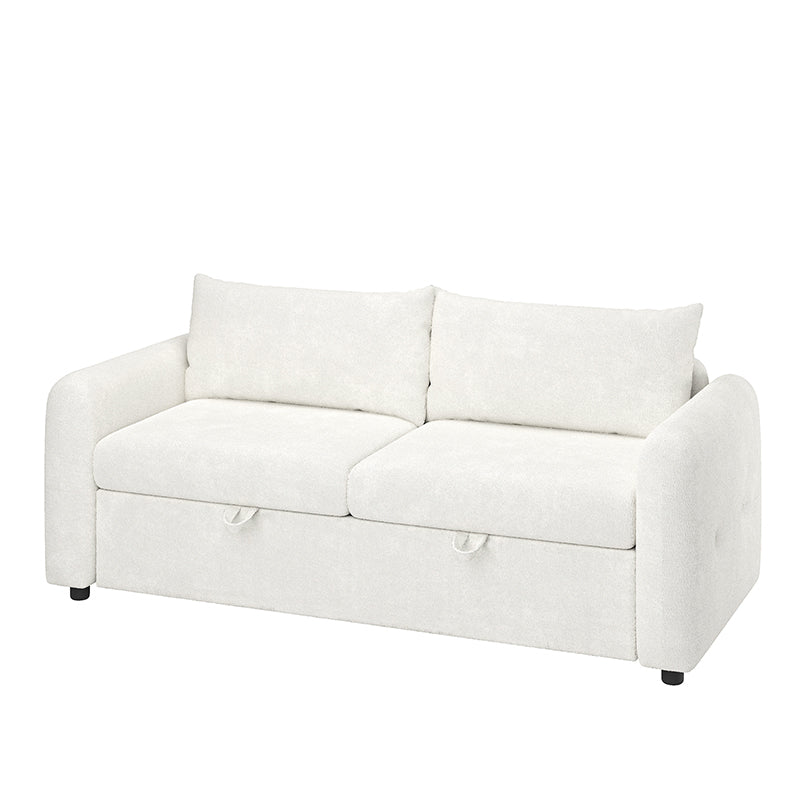 Madena Rounded Categorized Storage Loveseats Sofa