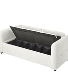 Madena Rounded Categorized Storage Loveseats Sofa