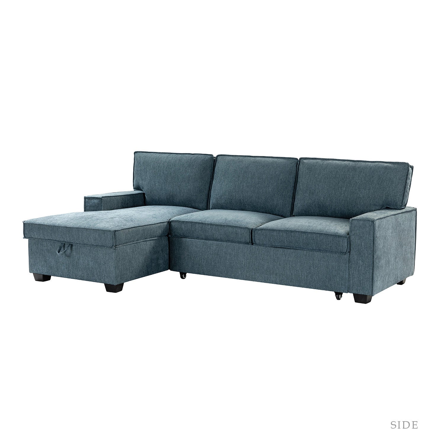 Sendera Upholstered  Pull Out Sleeper Sofa & Chaise with Storage (Right)