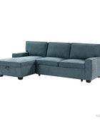 Sendera Upholstered  Pull Out Sleeper Sofa & Chaise with Storage (Right)