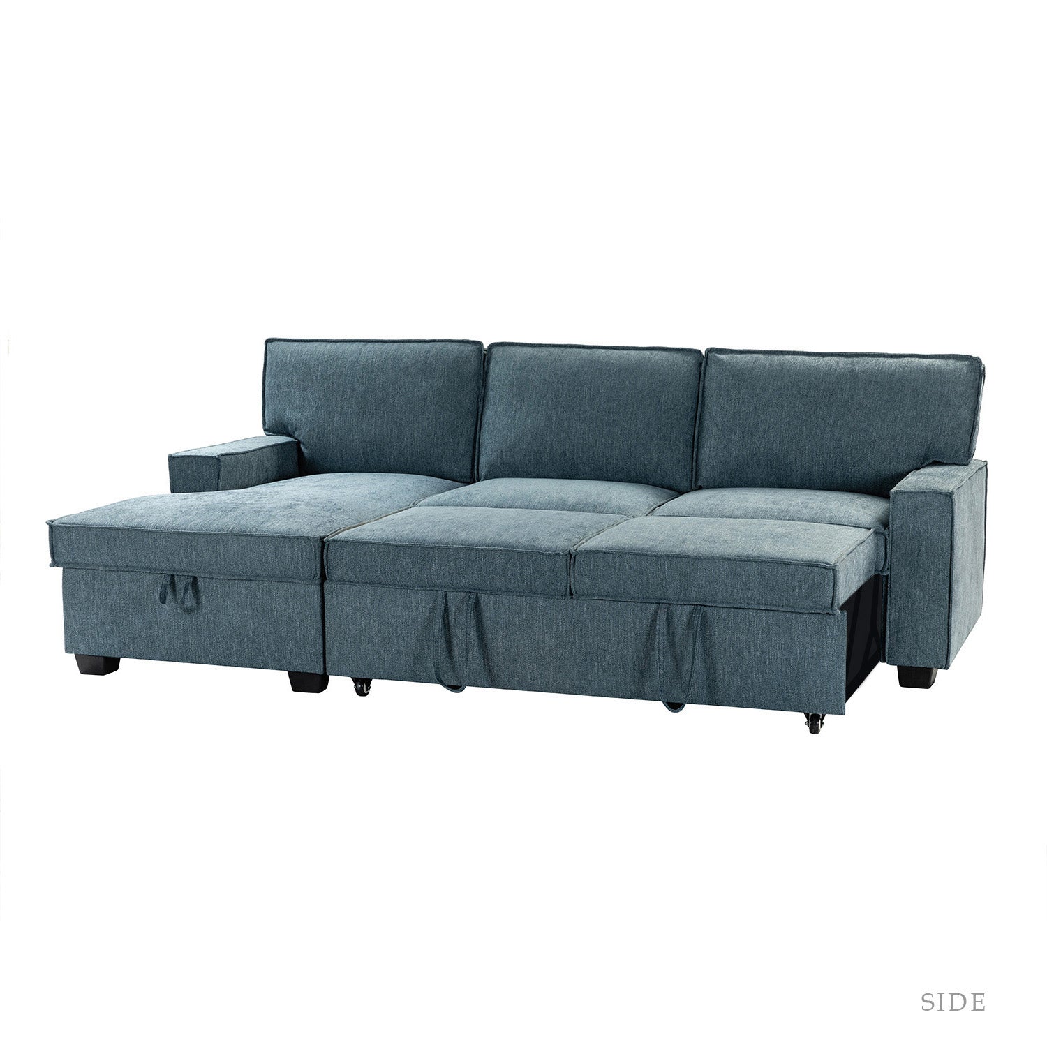 Sendera Upholstered  Pull Out Sleeper Sofa & Chaise with Storage (Right)