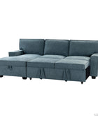 Sendera Upholstered  Pull Out Sleeper Sofa & Chaise with Storage (Right)