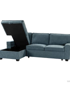 Sendera Upholstered  Pull Out Sleeper Sofa & Chaise with Storage (Right)