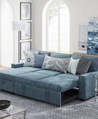 Sendera Upholstered  Pull Out Sleeper Sofa & Chaise with Storage (Right)