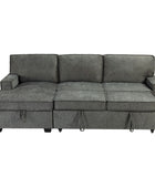 Sendera Upholstered  Pull Out Sleeper Sofa & Chaise with Storage (Right)