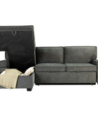 Sendera Upholstered  Pull Out Sleeper Sofa & Chaise with Storage (Right)