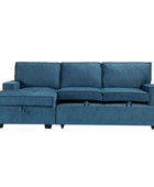 Sendera Upholstered  Pull Out Sleeper Sofa & Chaise with Storage (Right)