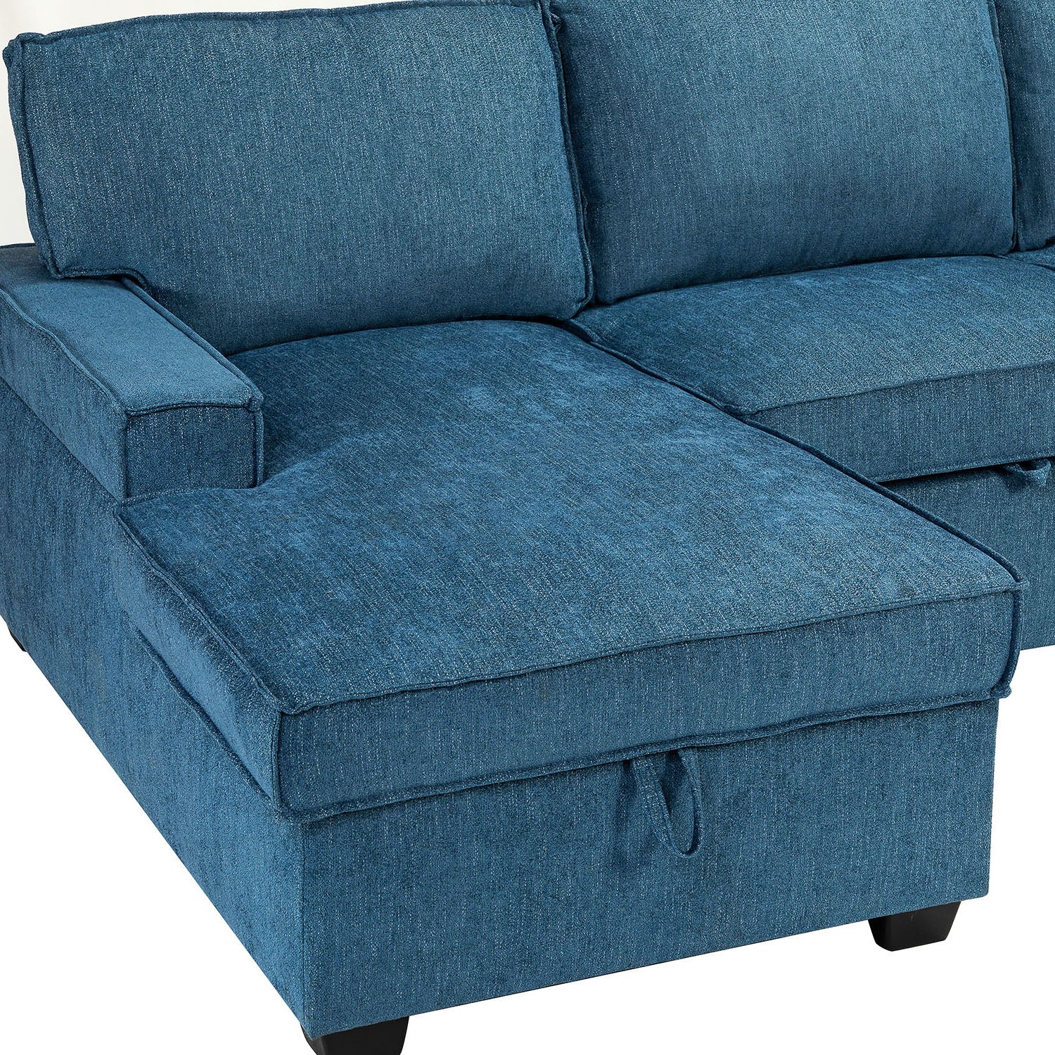 Sendera Upholstered  Pull Out Sleeper Sofa & Chaise with Storage (Right)