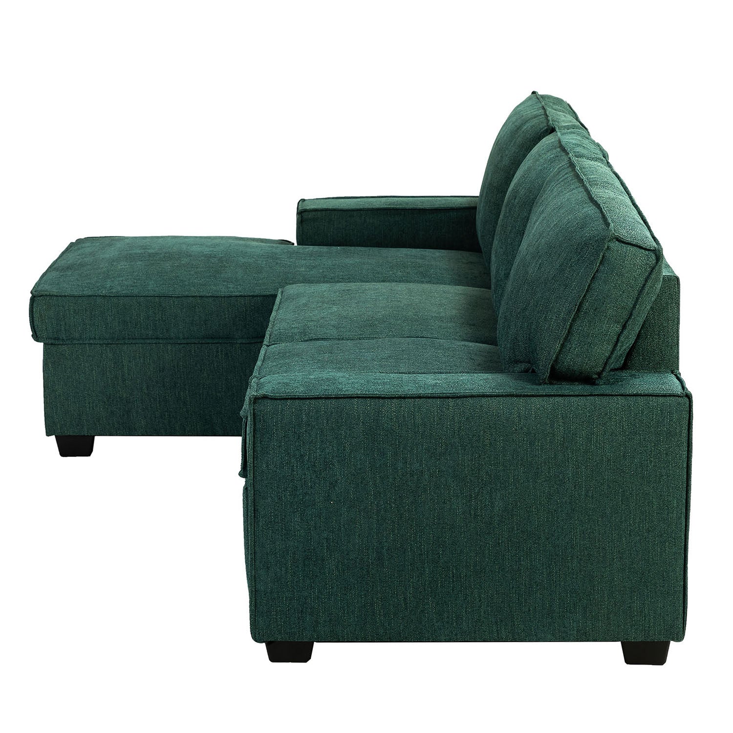 Sendera Upholstered  Pull Out Sleeper Sofa & Chaise with Storage (Right)