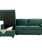 Sendera Upholstered  Pull Out Sleeper Sofa & Chaise with Storage (Right)