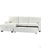 Sendera Upholstered  Pull Out Sleeper Sofa & Chaise with Storage (Right)