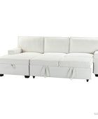 Sendera Upholstered  Pull Out Sleeper Sofa & Chaise with Storage (Right)