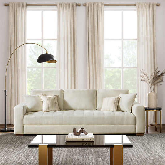 Morgan Large Four-Seater Cream Colored Couch