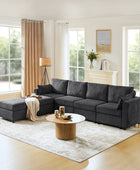 Amando 6-Seater Upholstered Sectional Sofa