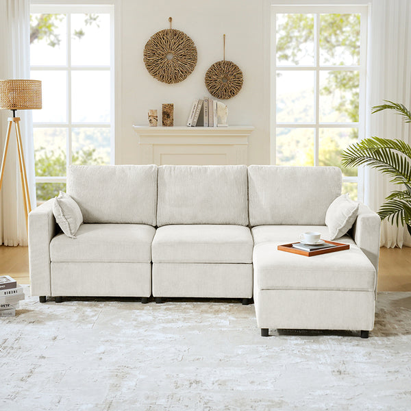 Amando Soft Storage Sectional Sofa