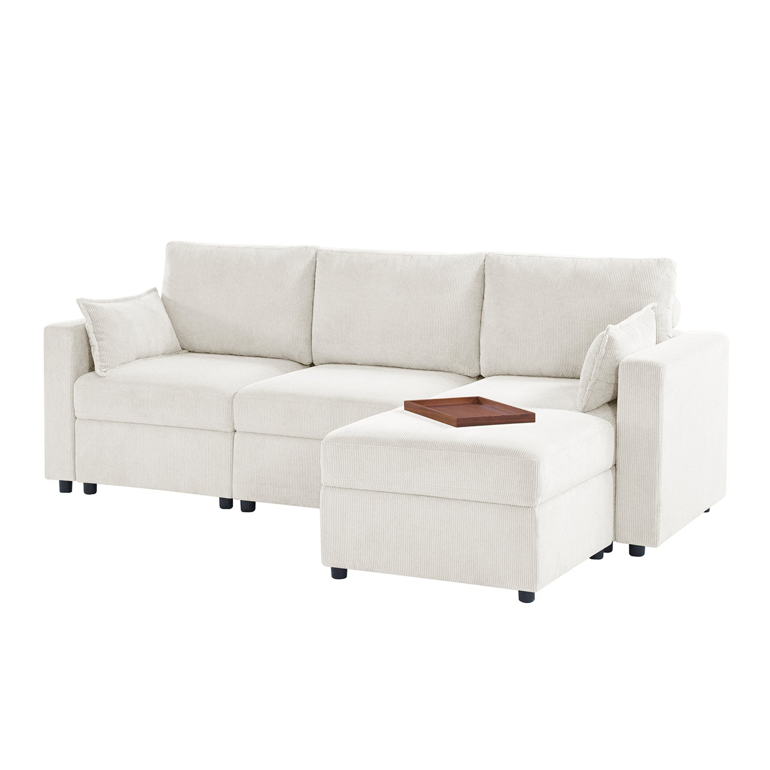 Amando Soft Storage Sectional Sofa