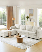 Amando 6-Seater Upholstered Sectional Sofa