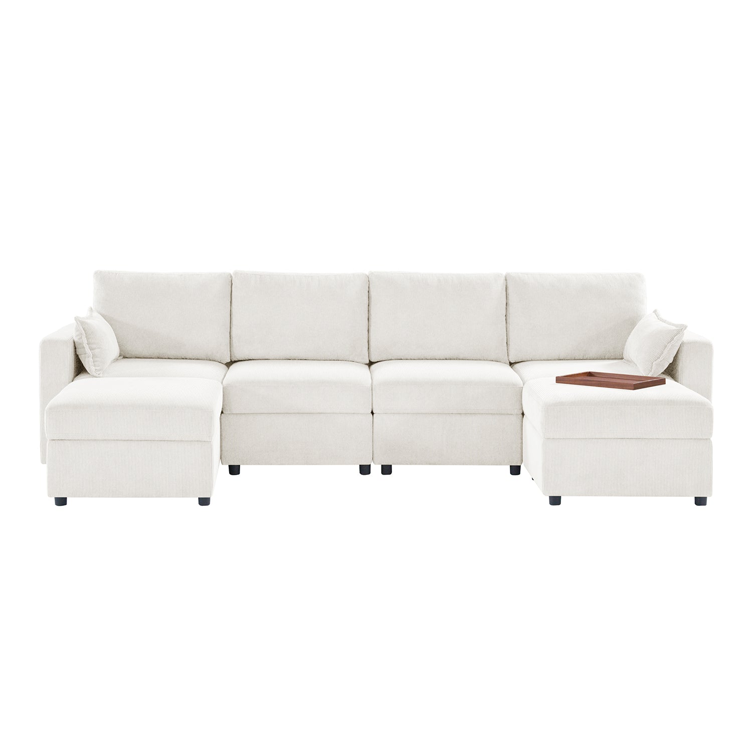 Amando 6-Seater Upholstered Sectional Sofa