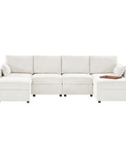 Amando 6-Seater Upholstered Sectional Sofa