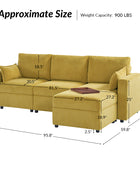 Amando Soft Storage Sectional Sofa