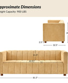 Botham Modern Cozy Sofa with Hidden Low Legs