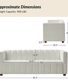 Botham Modern Cozy Sofa with Hidden Low Legs