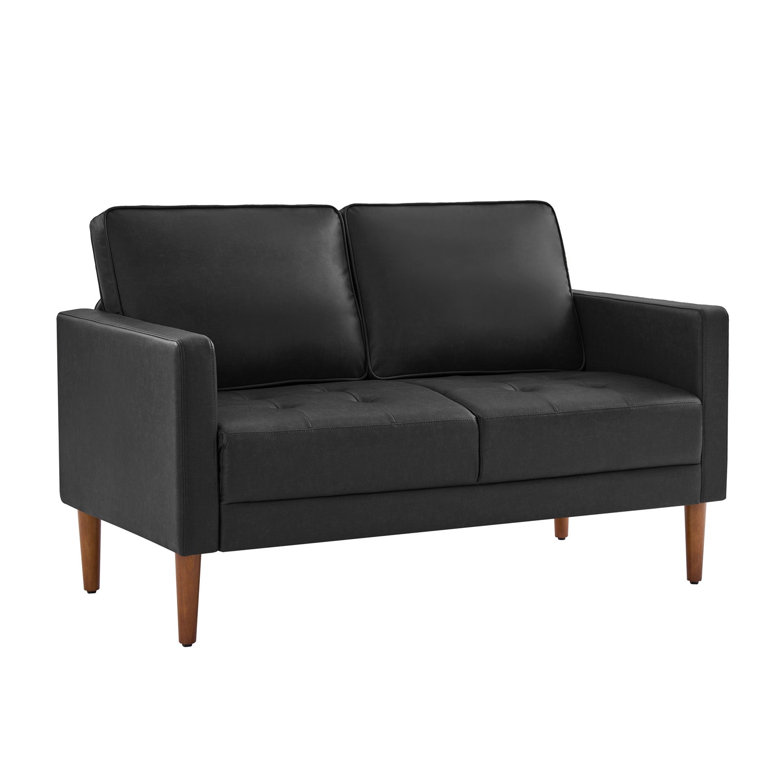 Eleutheria Mid-century Loveseat Sofa with Solid Wood Legs