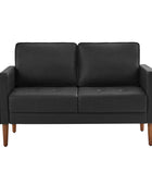 Eleutheria Mid-century Loveseat Sofa with Solid Wood Legs