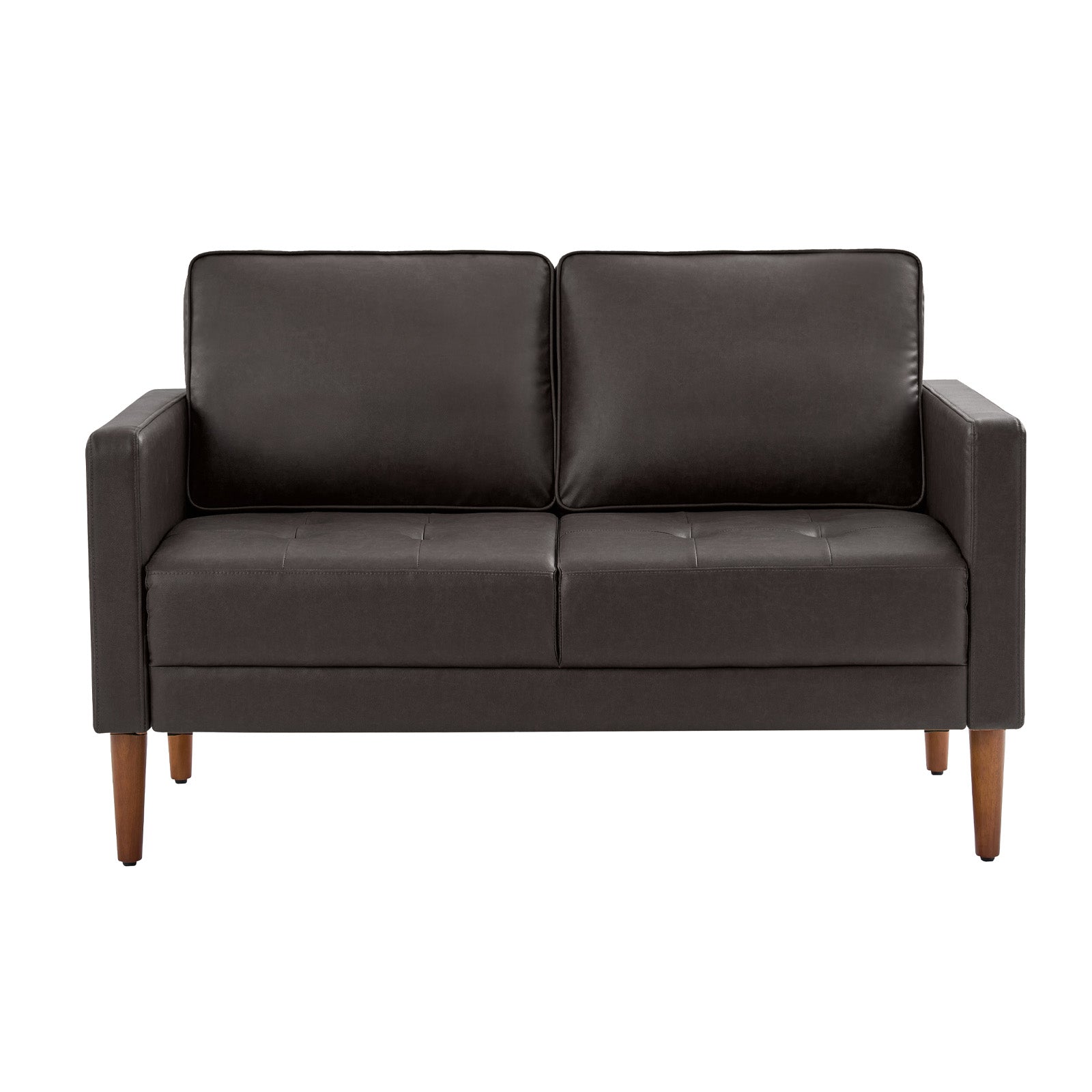 Eleutheria Mid-century Loveseat Sofa with Solid Wood Legs