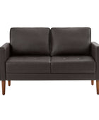 Eleutheria Mid-century Loveseat Sofa with Solid Wood Legs