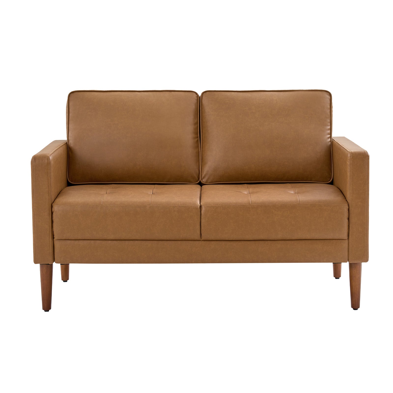 Eleutheria Mid-century Loveseat Sofa with Solid Wood Legs