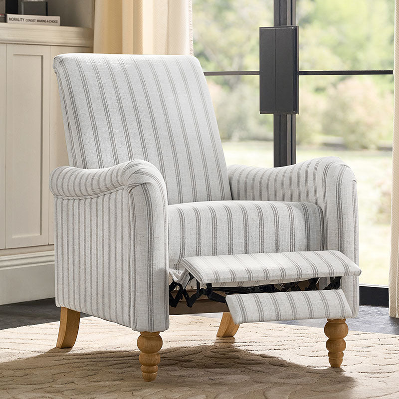 Striped Farmhouse Recliner