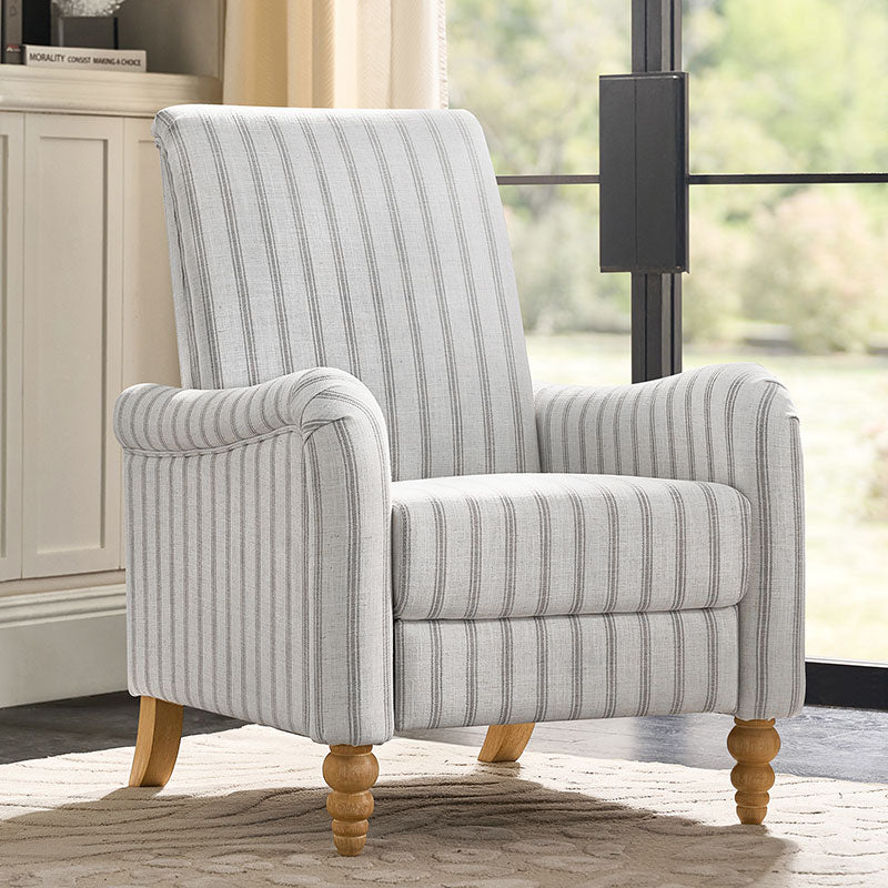 Striped Farmhouse Recliner