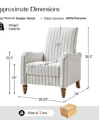 Striped Farmhouse Recliner