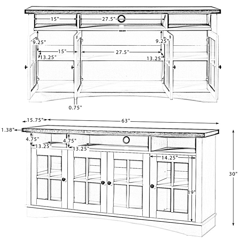 Ellen TV Stand for TVs up to 65"