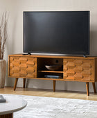 Velasco Mid-century Modern TV Stand with Built-in Cable Management