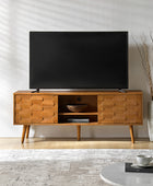 Velasco Mid-century Modern TV Stand with Built-in Cable Management