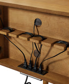 Velasco Mid-century Modern TV Stand with Built-in Cable Management