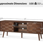 Velasco Mid-century Modern TV Stand with Built-in Cable Management