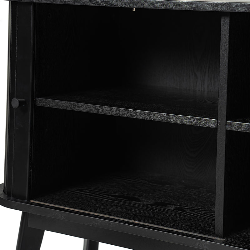 David 65" Modern Hidden Space Sliding Door TV Stand