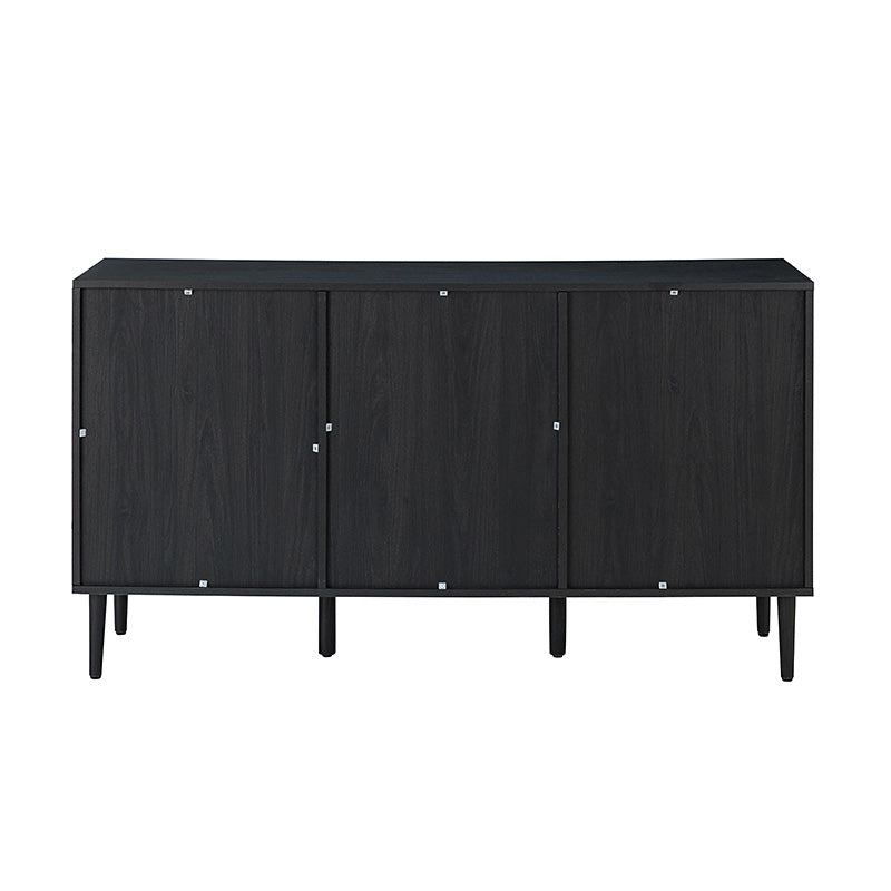 Posey 56" Wide Wood and Rattan Kacie Modern Sideboard