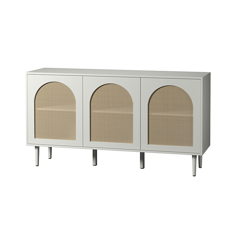 Posey 56" Wide Wood and Rattan Kacie Modern Sideboard