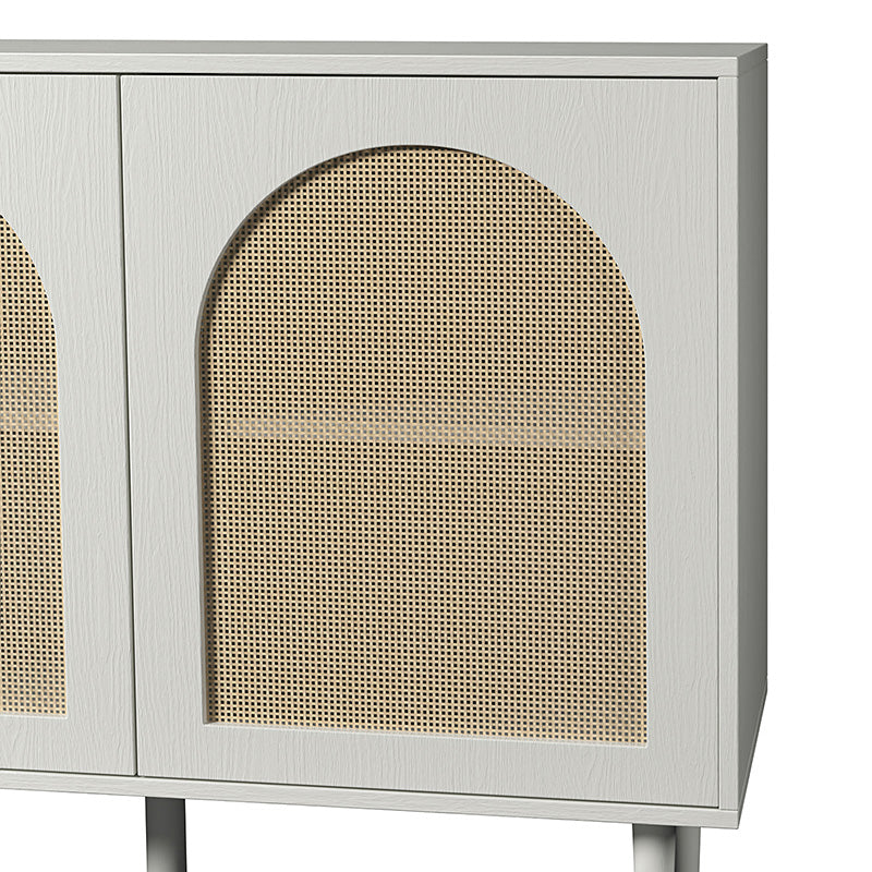 Posey 56" Wide Wood and Rattan Kacie Modern Sideboard