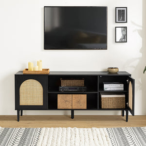 Norbert TV Stand Rattan for TVs up to 65