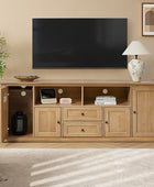 Edenia Traditional Storage TV Stand with Built-in Outlets