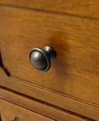 Transitional Wood Nightstand with Drawers and Power Outlet