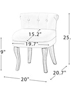 Moises Velvet Vanity Stool(Optional Types)