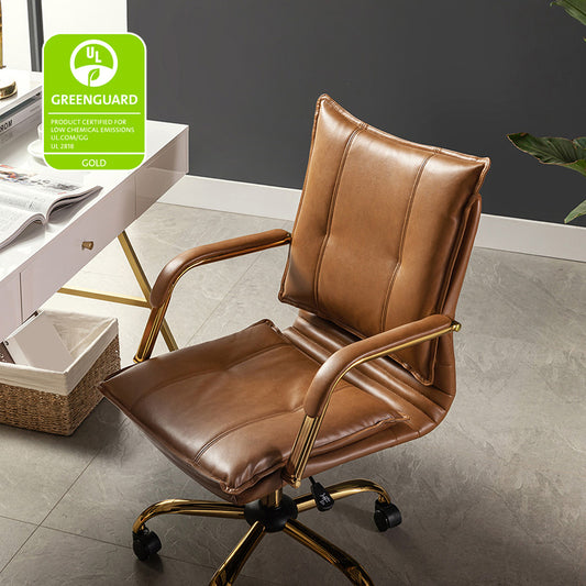 Michele Vegan Leather Task Accent Chair