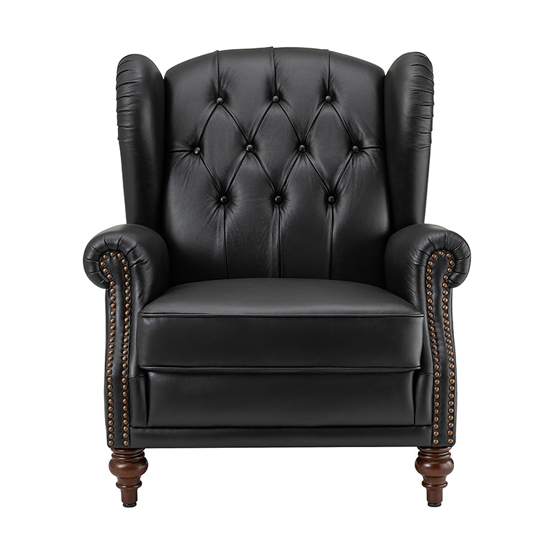 Raquel Genuine Leather Armchair with Sturdy Construction